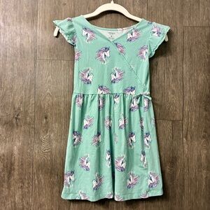 Carter's Mint Green Unicorn Dress